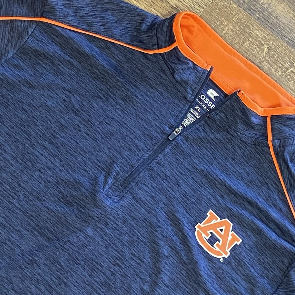 Colosseum Auburn University Tigers Quarter Zip Pullover Mens‎ XL Altheisure